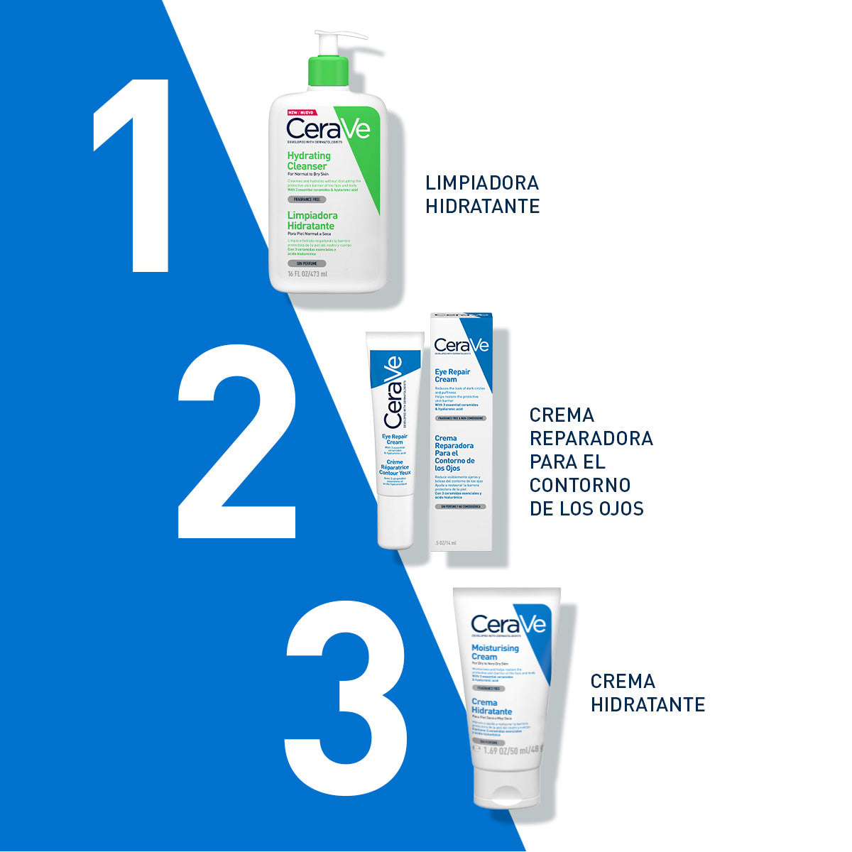 CeraVe - Crema Hidratante Facial Y Corporal – 50 ml.
