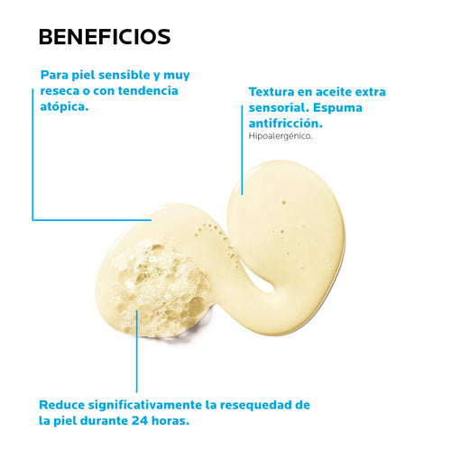 La Roche Posay - Lipikar Aceite de ducha para Piel Seca o Atópica – 400 ml.