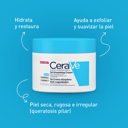 CeraVe - SA Crema Alisadora Anti-rugosidades – 340 g.