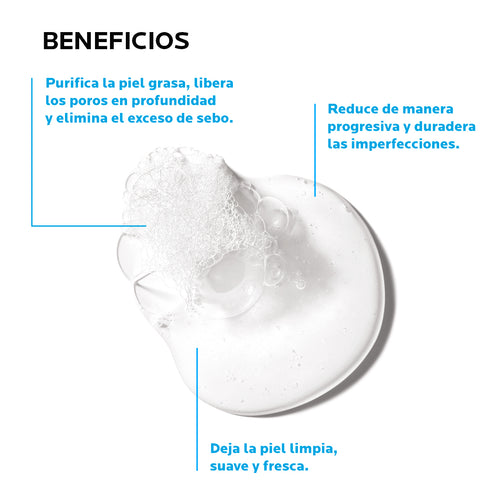 La Roche Posay - Effaclar Limpiador Facial Microexfoliante Para Piel Mixta a Grasa – 400 ml.