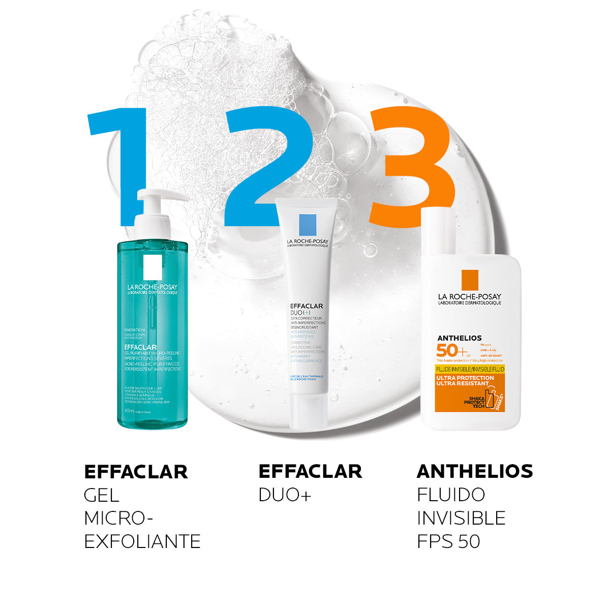 La Roche Posay - Effaclar Limpiador Facial Microexfoliante Para Piel Mixta a Grasa – 400 ml.