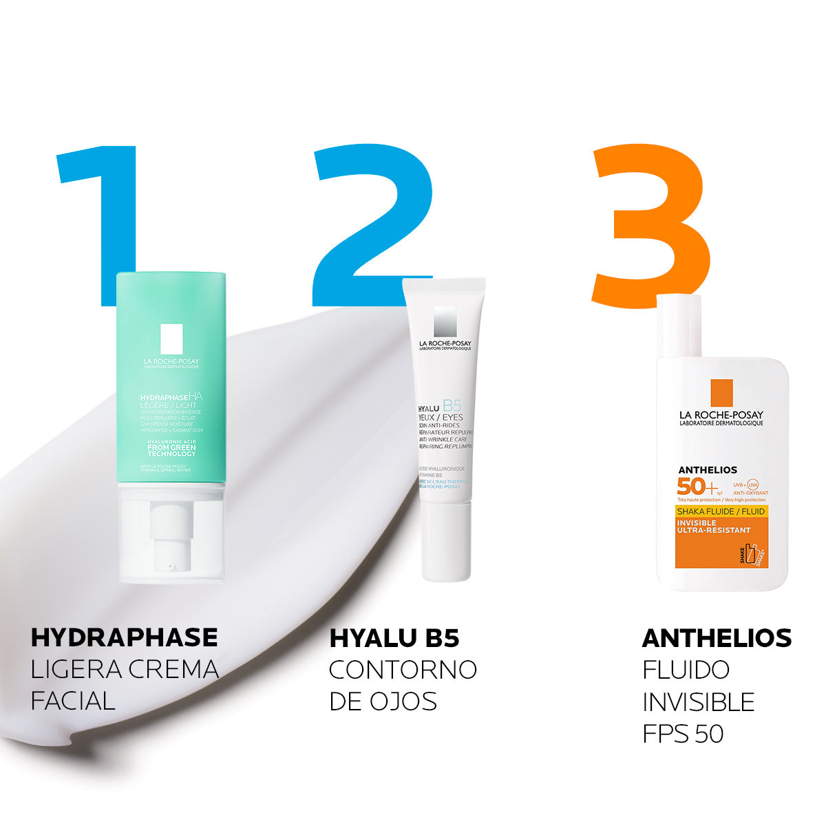 La Roche Posay - Hydraphase Crema Facial Hidratante con Ácido Hialurónico Ligera – 50 ml.