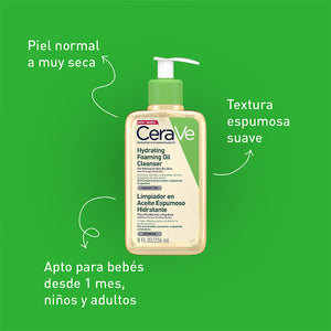 CeraVe - Limpiador en Aceite para rostro y cuerpo – 236 ml.