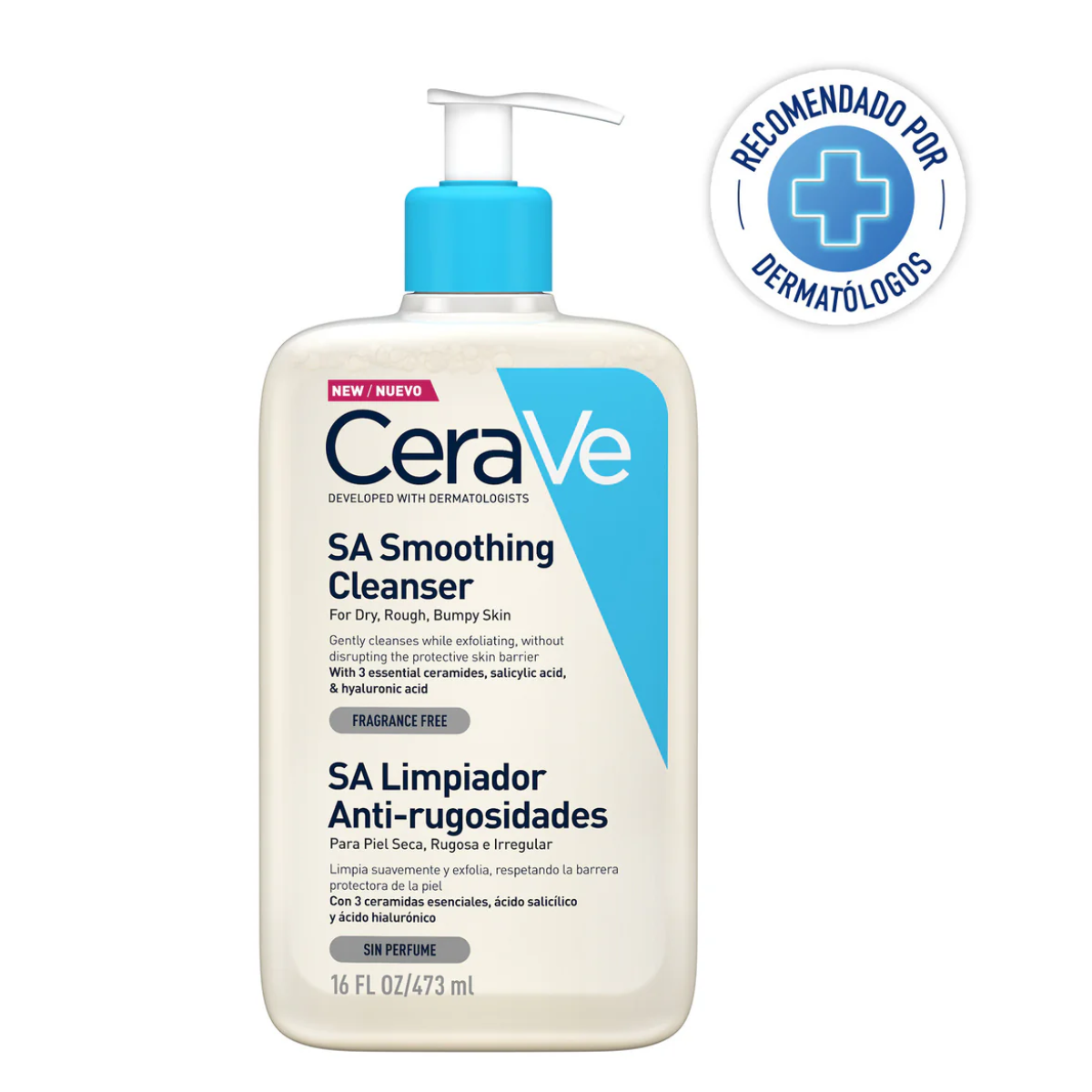 CeraVe – SA Limpiador Anti-rugosidades – 473 ml.