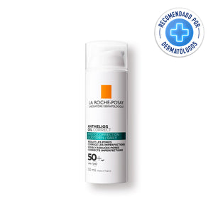 La Roche Posay - Anthelios Oil Correct Protector Solar Facial Matificante FPS50+ para Piel Grasa - 50 ml.