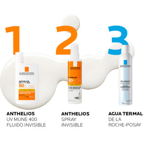 La Roche Posay - Anthelios UVMUNE 400 Protector Solar Facial Fluido Invisible FPS50+ - 50 ml.