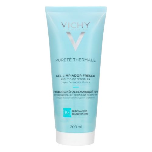 Vichy - Pureté Thermale Gel Limpiador Fresco Para Pieles Sensibles - 200 ml.