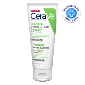 CeraVe - Limpiadora Crema-Espuma Hidratante Para Rostro – 100 ml.