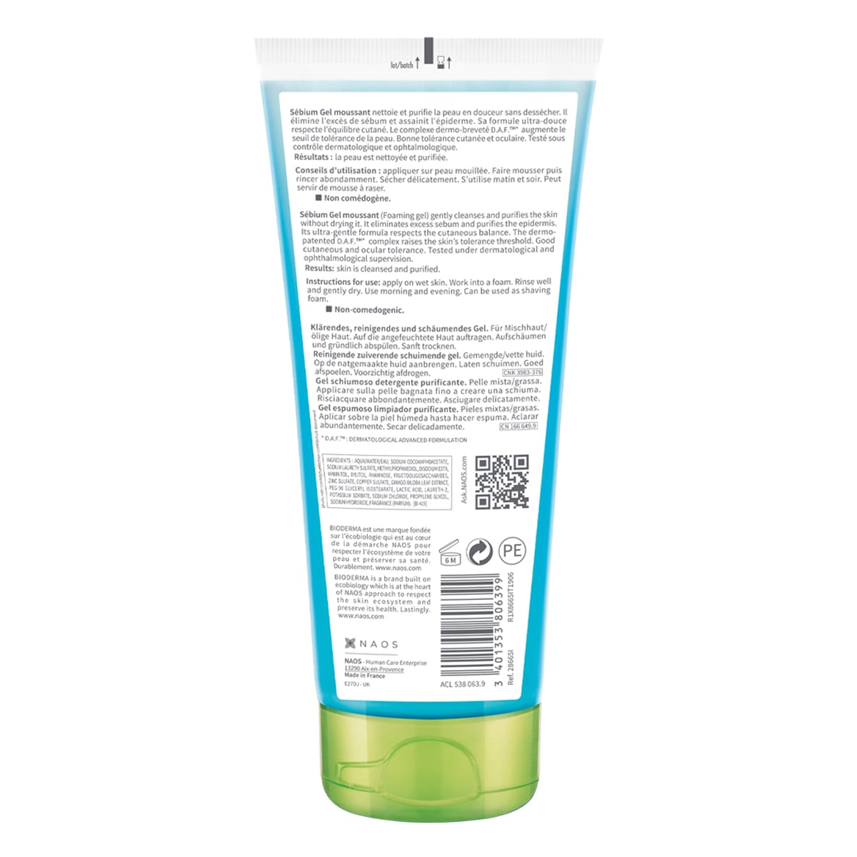 Bioderma – Sébium Gel Moussant - 200 ml.