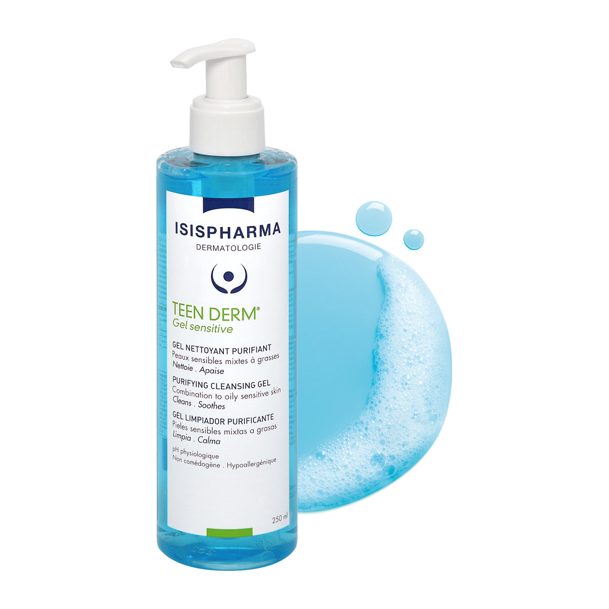 Isispharma – Teen Derm Gel Sensitive – 250 ml.