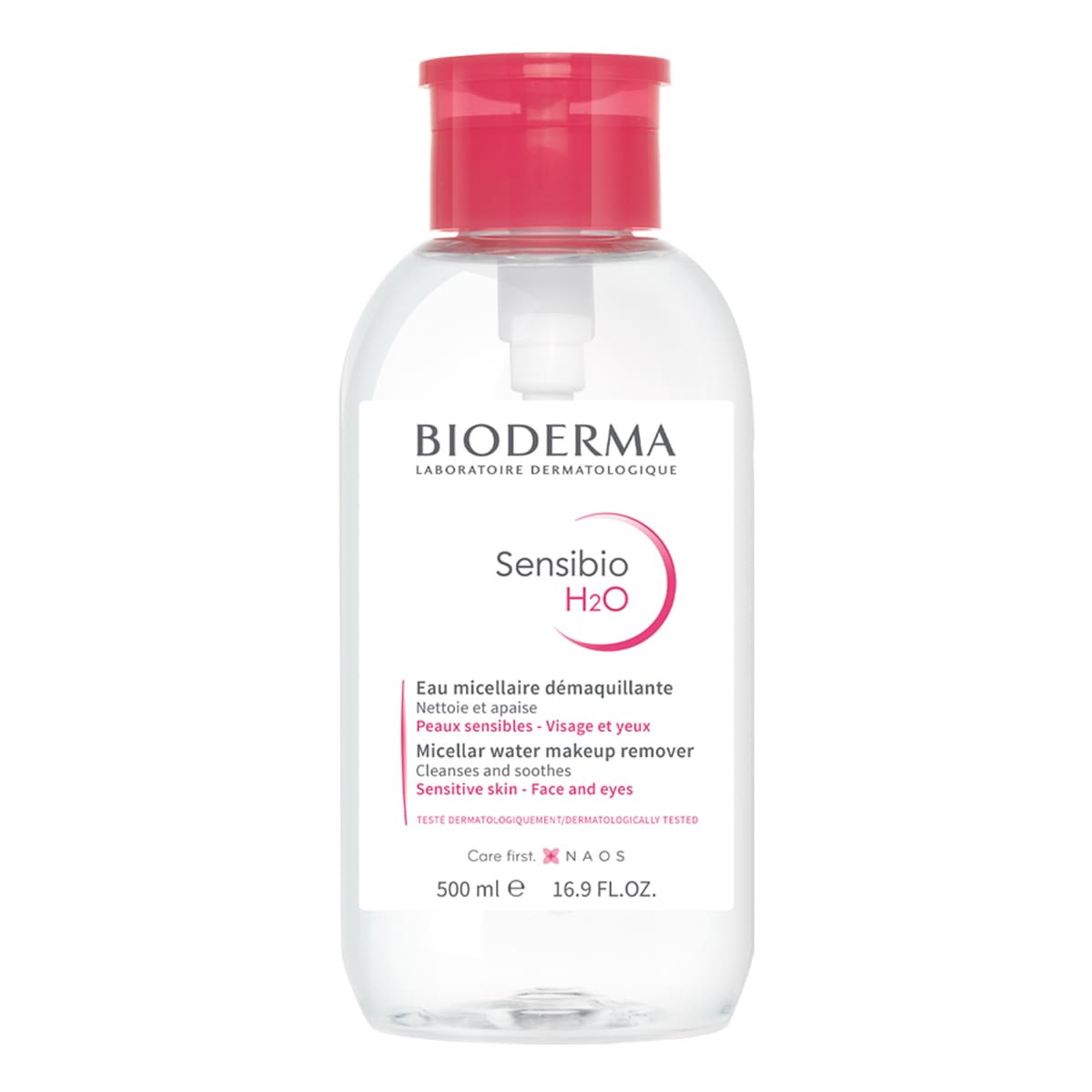 Bioderma - Sensibio H2O - 500 ml bomba inversa.