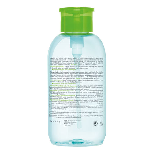 Bioderma –  Sébium H2O – 500 ml bomba inversa.