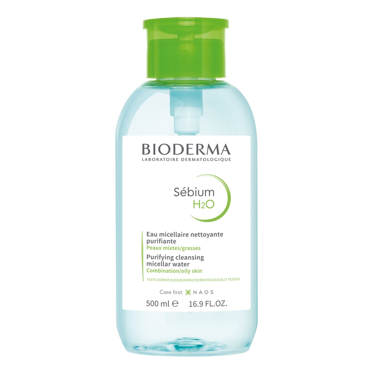 Bioderma –  Sébium H2O – 500 ml bomba inversa.