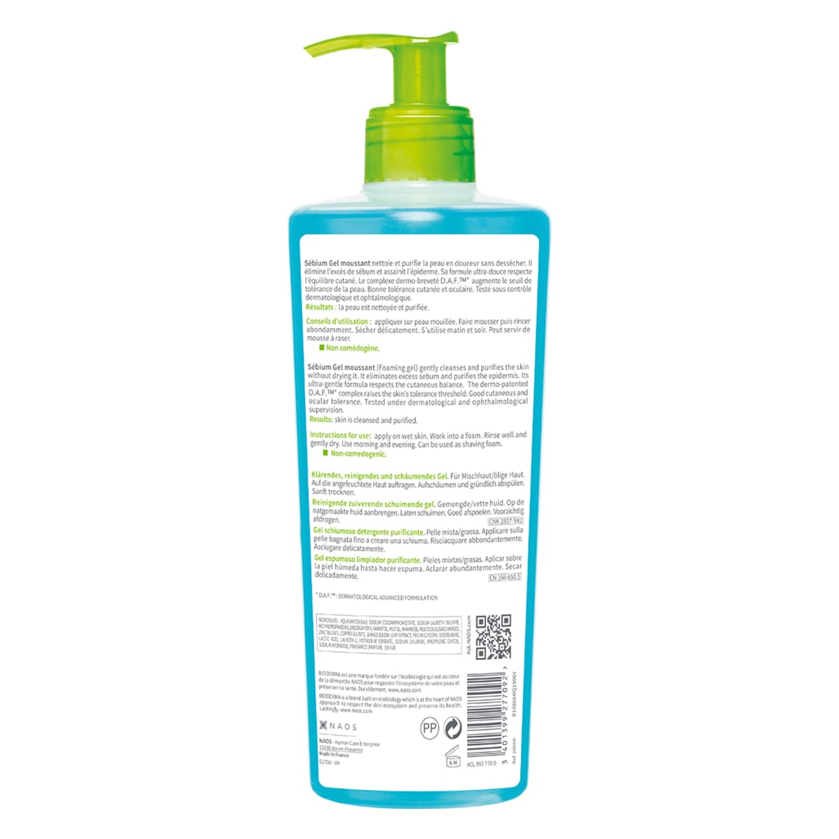 Bioderma – Sébium Gel Moussant - 500 ml.