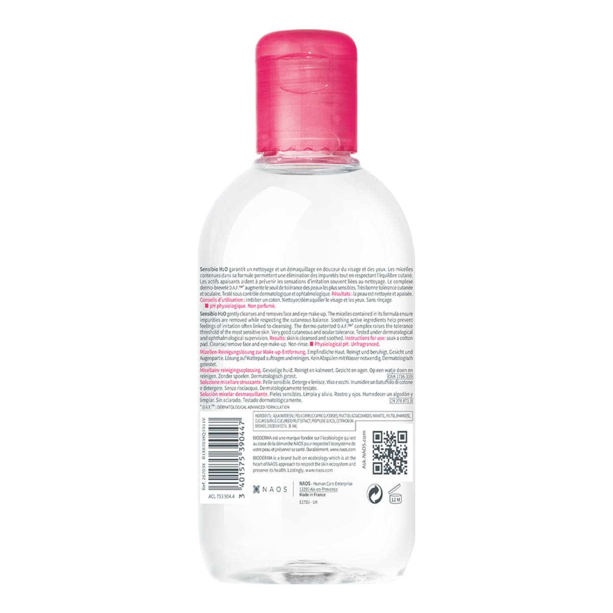 Bioderma - Sensibio H2O - 250 ml.