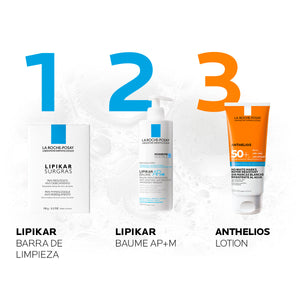 La Roche Posay - Lipikar Surgras Jabón en barra para Piel Seca - 150 g.