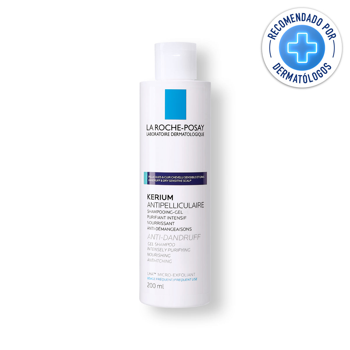 La Roche Posay - Kerium Shampoo para Caspa Grasa – 200 ml.