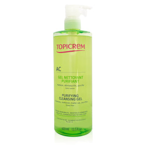 Topicrem - AC Gel Limpiador Facial Piel Sensible Purificante - 400 ml.