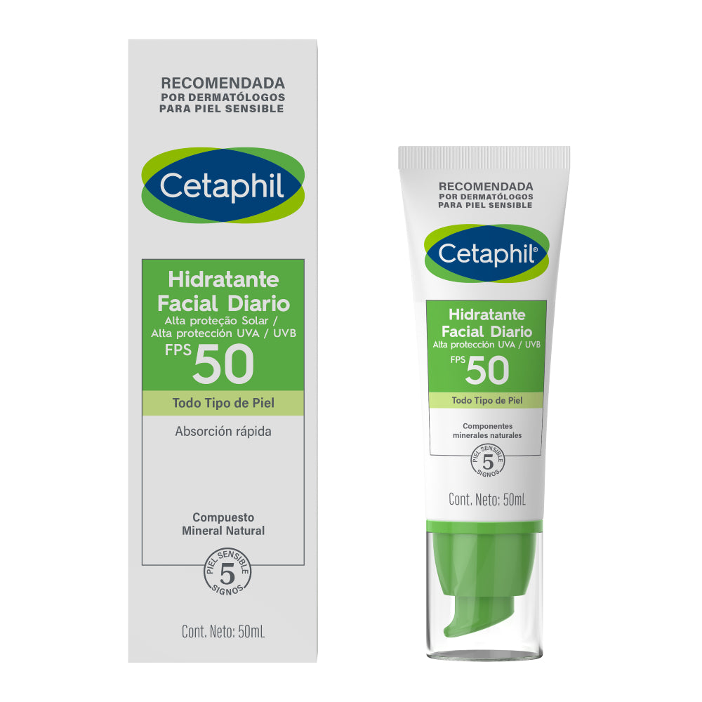Cetaphil - Hidratante Facial Diario FPS 50 – 50 ml.