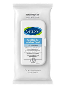 Cetaphil - Toallitas de Limpieza Facial - 25 toallitas.