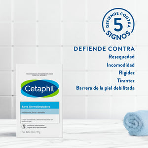 Cetaphil - Barra Dermolimpiadora de Limpieza Suave – 127 g.