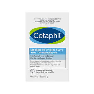 Cetaphil - Barra Dermolimpiadora de Limpieza Suave – 127 g.