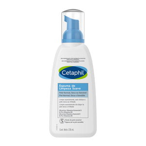 Cetaphil - Espuma de Limpieza Facial Suave – 236 ml.