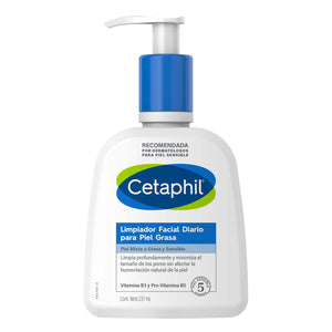 Cetaphil - Limpiador Facial Diario Para Piel Grasa – 237 ml.