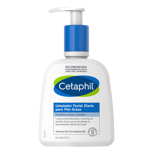 Cetaphil - Limpiador Facial Diario Para Piel Grasa – 237 ml.