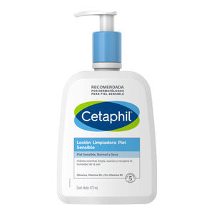 Cetaphil - Loción Limpiadora Piel Sensible – 473 ml.