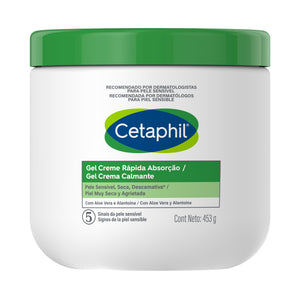 Cetaphil - Gel Crema Calmante con Aloe Vera en y Alantoína en Tarro – 453 g.