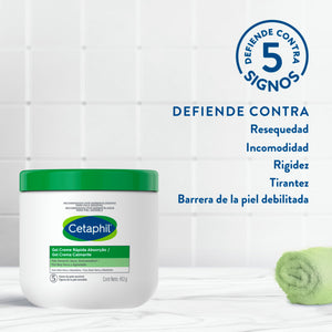 Cetaphil - Gel Crema Calmante con Aloe Vera en y Alantoína en Tarro – 453 g.