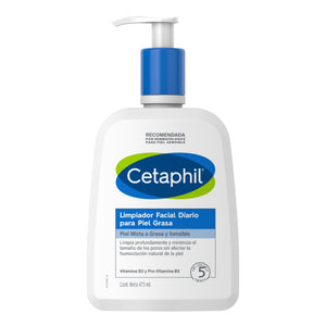 Cetaphil - Limpiador Facial Diario Para Piel Grasa – 473 ml.