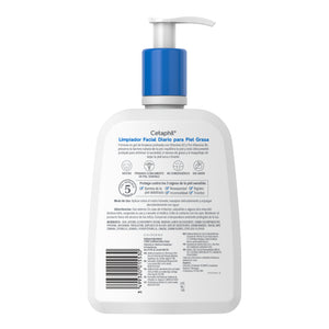 Cetaphil - Limpiador Facial Diario Para Piel Grasa – 473 ml.