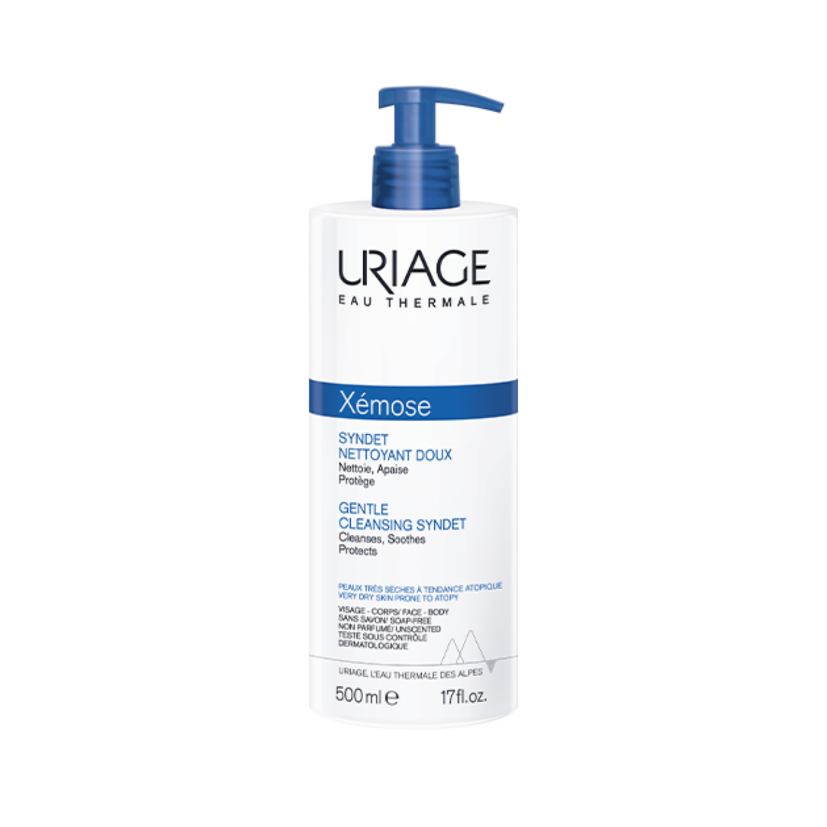 Uriage – Xémose Syndet Limpiador Suave – 500 ml.