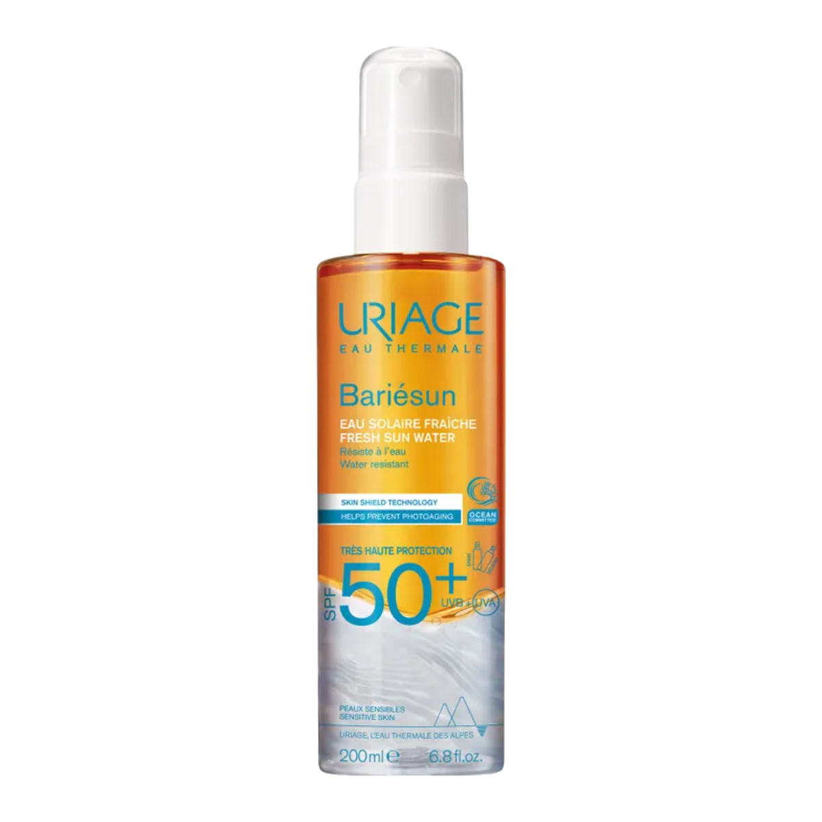 Uriage – Bariésun Agua Solar Fresca SPF50+ - 200 ml.