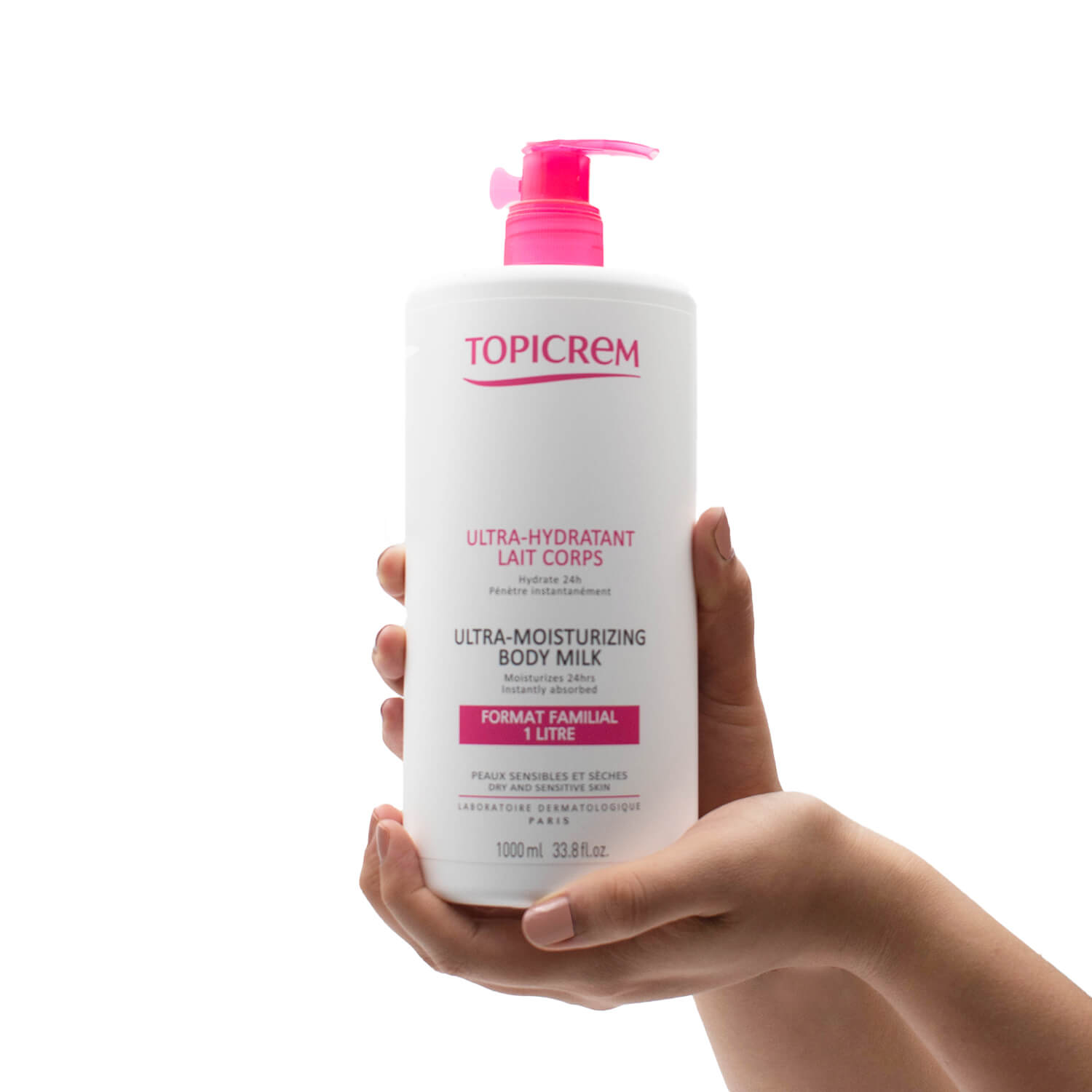 Topicrem - Crema para la Piel Sensible Leche Corporal ultra-hidratante - 1,000 ml.