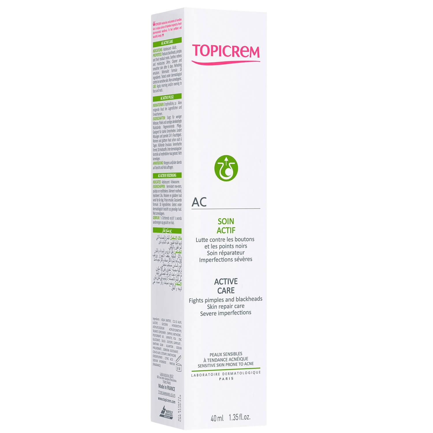 Topicrem - AC Gel Crema Matificante Cuidado Activo - 40 ml.