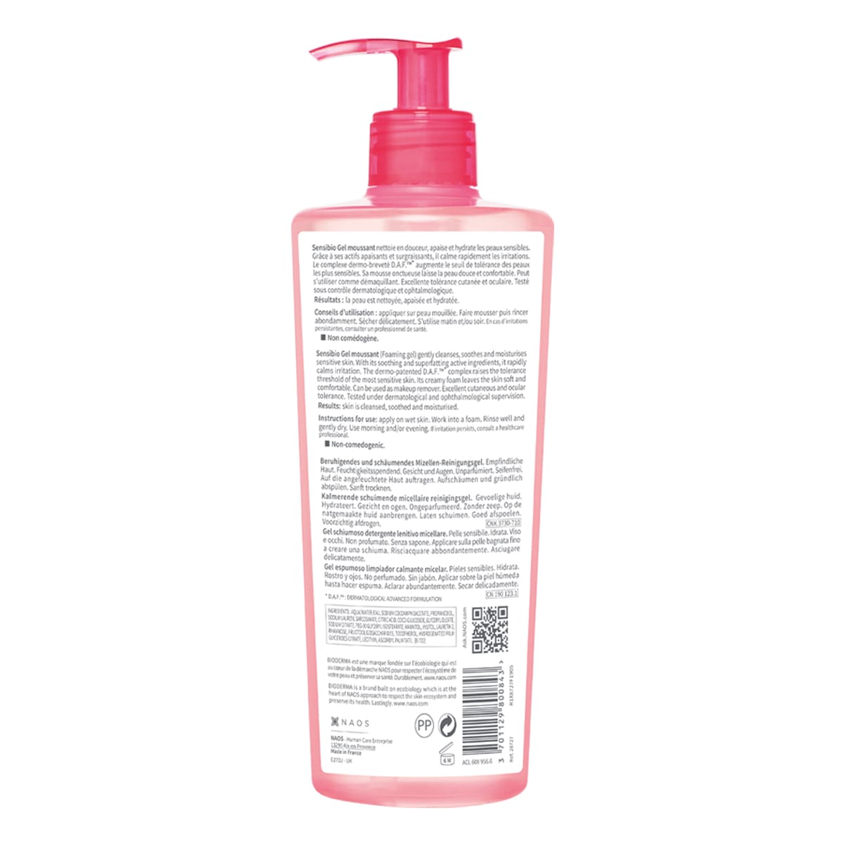 Bioderma - Sensibio Gel Moussant -  500 ml.