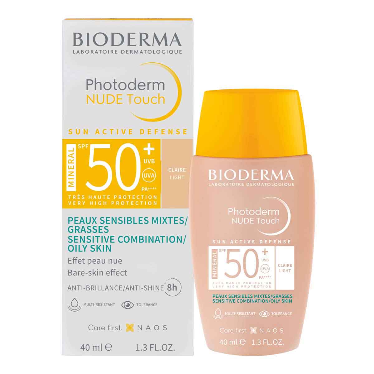 Bioderma – Photoderm Nude Touch FPS 50+ Tono Claro - 40 ml.