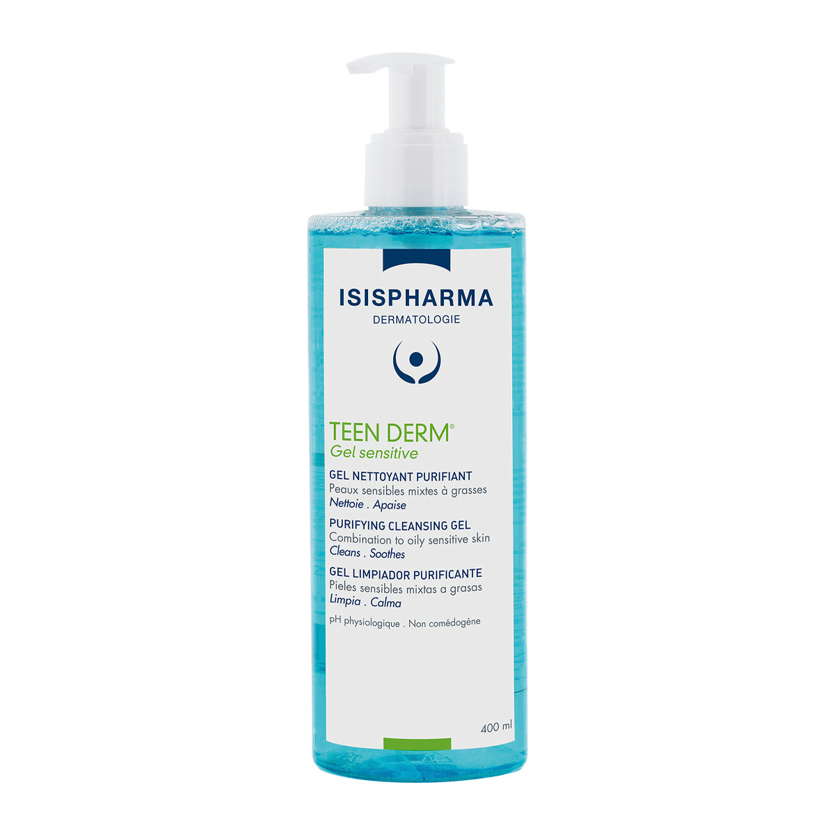 Isispharma – Teen Derm Gel Sensitive – 400 ml.