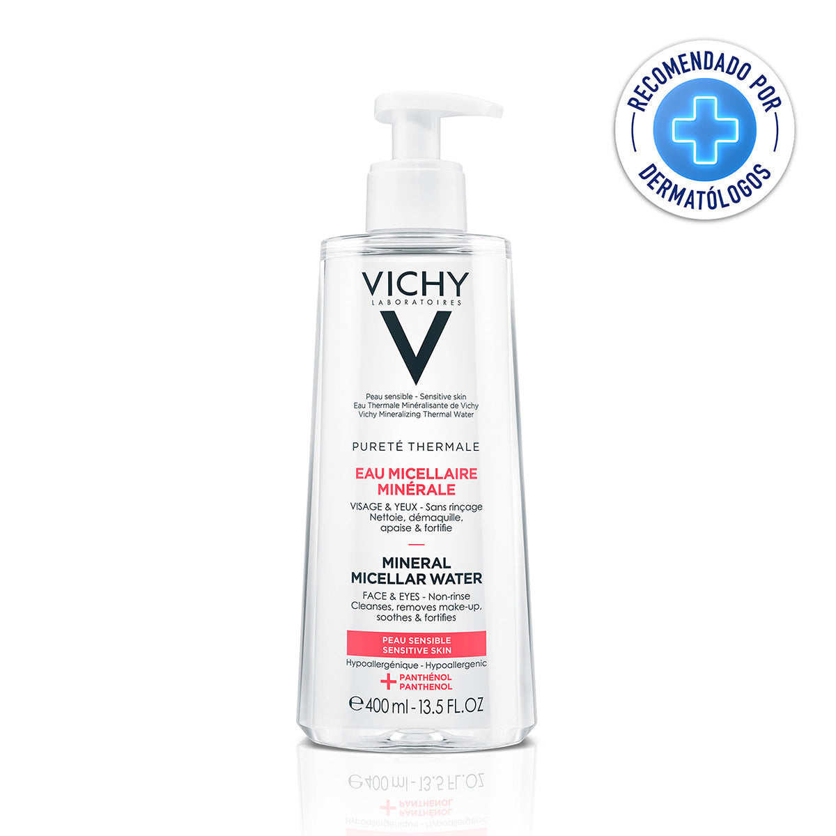 Vichy - Purethe Thermale, Agua Micelar Para Pieles Sensibles - 200 ml.