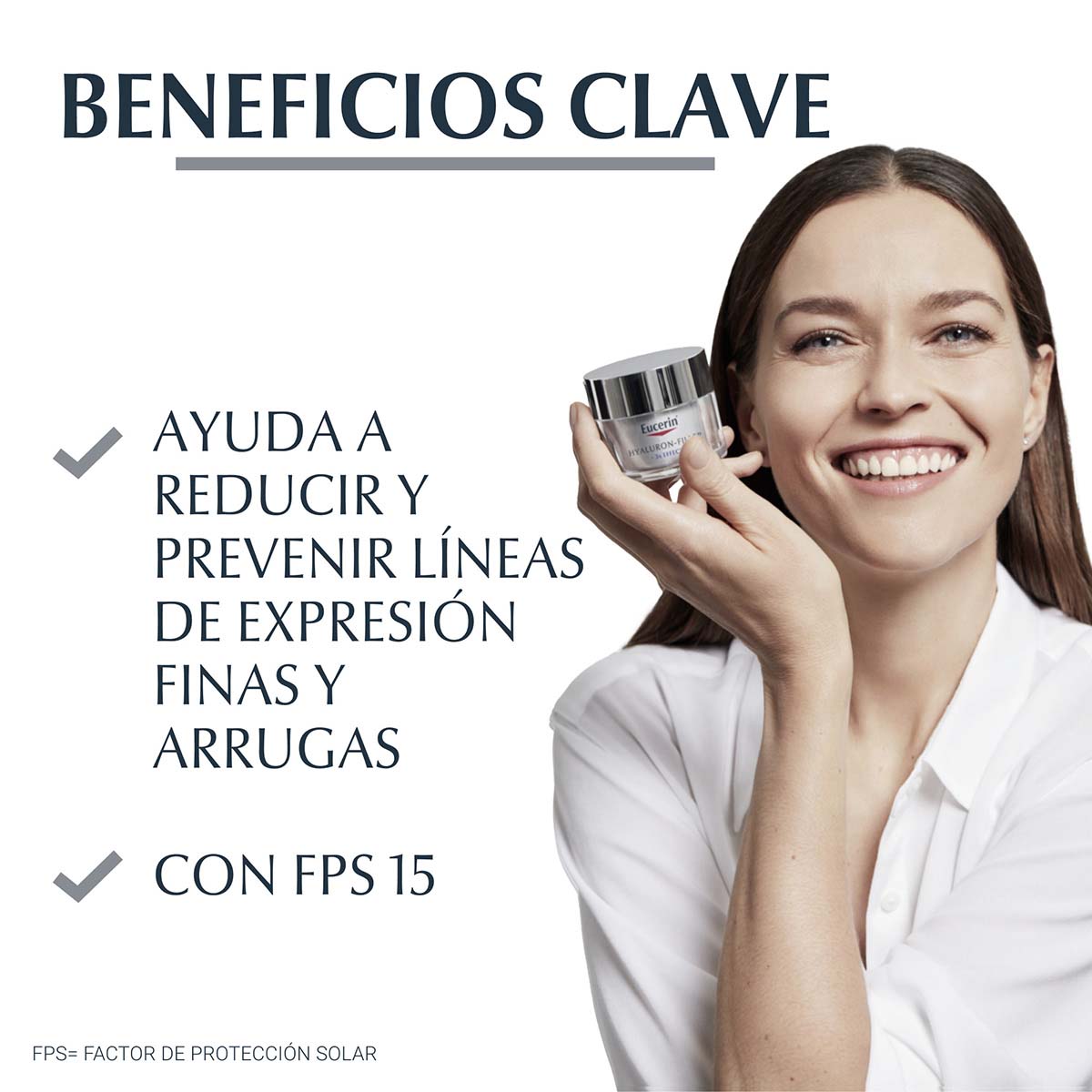 Eucerin - Hyaluron-Filler + 3x Effect Crema Facial Día FPS15 – 50 ml.