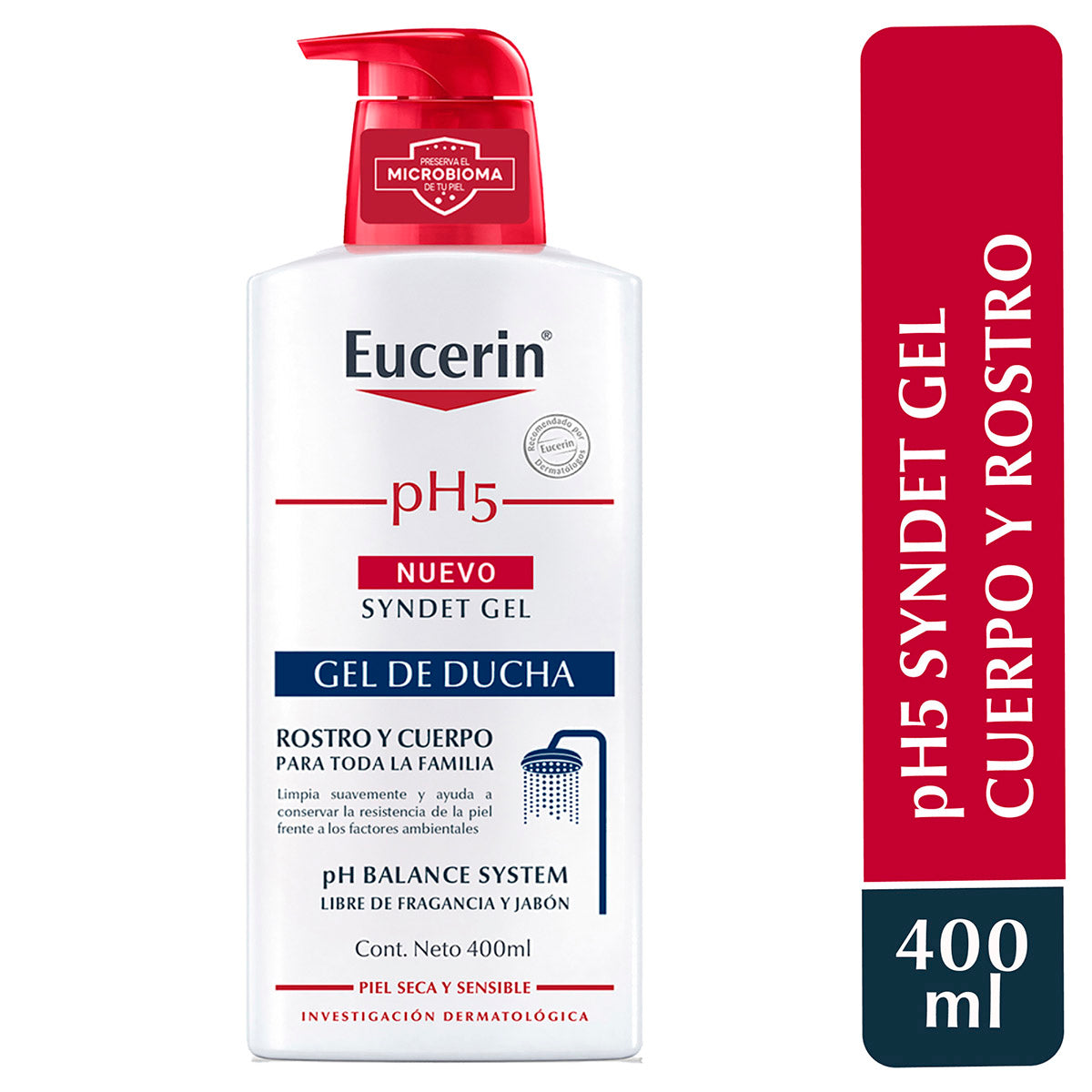 Eucerin - pH5 Syndet Gel Piel Sensible – 400 ml.