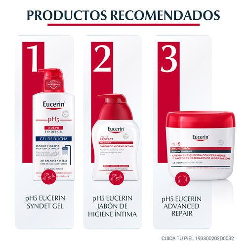 Eucerin - pH5 Syndet Gel Piel Sensible – 400 ml.
