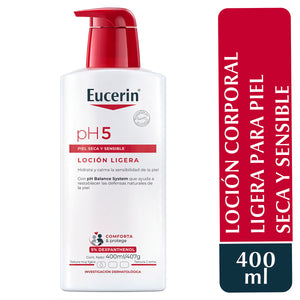 Eucerin - pH5 Loción Hidratante piel seca y sensible – 400 ml.