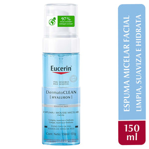 Eucerin - Dermatoclean Espuma Micelar Facial Día y Noche - 150 ml.