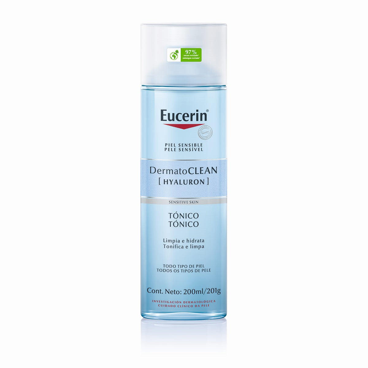 Eucerin - DermatoCLEAN Tónico Facial Día y Noche – 200 ml.