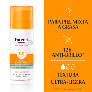 Eucerin - Protector Solar facial Matificante FPS50+ - 50 ml.