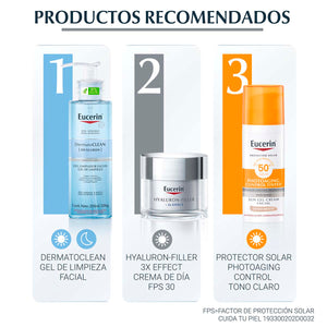 Eucerin - Protector Solar facial Photoaging Control Tinted Tono Medio FPS50+ - 50ml.